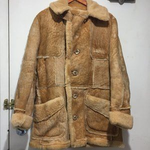 VINTAGE PORTOBEELLO FASHIONS SHEARLING LEATHER JACKETS SIZE 38